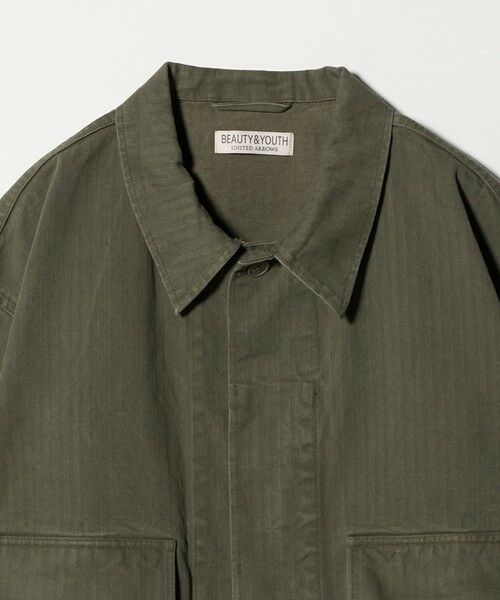 BEAUTY&YOUTH UNITED ARROWS / ビューティー&ユース ユナイテッドアローズ その他アウター | ヴィンテージ ヘリンボーン BDU ジャケット ショート | 詳細2