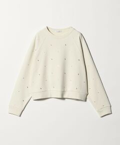 BEAUTY&YOUTH UNITED ARROWS / ビューティー&ユース ユナイテッドアローズ スウェット | コットン裏毛 ラインストーン スウェットプルオーバー