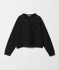 BEAUTY&YOUTH UNITED ARROWS / ビューティー&ユース ユナイテッドアローズ スウェット | コットン裏毛 ラインストーン スウェットプルオーバー