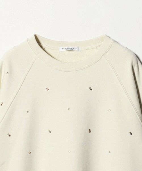 BEAUTY&YOUTH UNITED ARROWS / ビューティー&ユース ユナイテッドアローズ スウェット | コットン裏毛 ラインストーン スウェットプルオーバー | 詳細2
