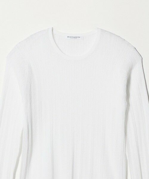 BEAUTY&YOUTH UNITED ARROWS / ビューティー&ユース ユナイテッドアローズ ニット・セーター | ランダムリブ ニットプルオーバー ウォッシャブル | 詳細2