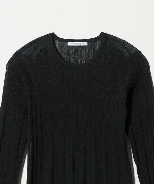 BEAUTY&YOUTH UNITED ARROWS / ビューティー&ユース ユナイテッドアローズ ニット・セーター | ランダムリブ ニットプルオーバー ウォッシャブル | 詳細6