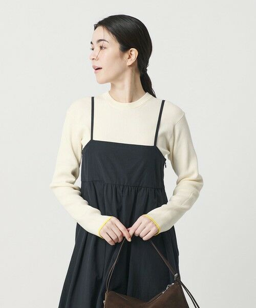 BEAUTY&YOUTH UNITED ARROWS / ビューティー&ユース ユナイテッドアローズ ニット・セーター | コットンブレンド リブライン ニットプルオーバー ウォッシャブル | 詳細1