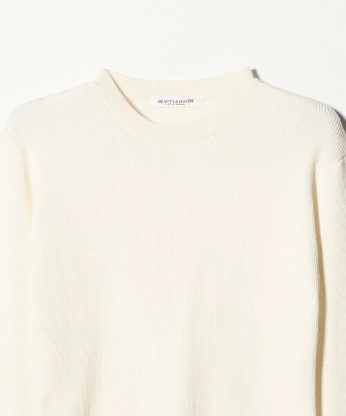 BEAUTY&YOUTH UNITED ARROWS / ビューティー&ユース ユナイテッドアローズ ニット・セーター | コットンブレンド リブライン ニットプルオーバー ウォッシャブル | 詳細2