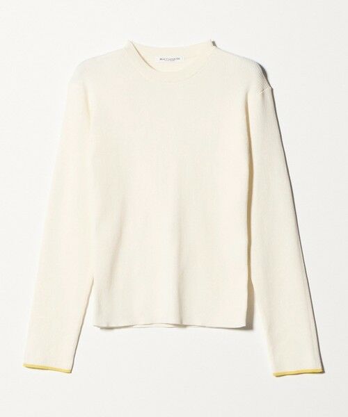 BEAUTY&YOUTH UNITED ARROWS / ビューティー&ユース ユナイテッドアローズ ニット・セーター | コットンブレンド リブライン ニットプルオーバー ウォッシャブル（OFF WHITE）