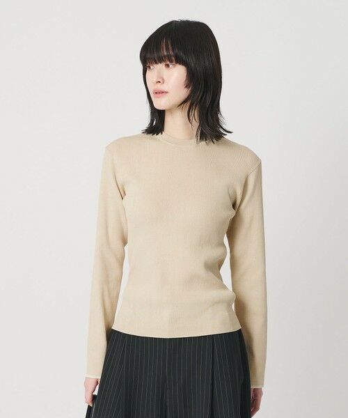 BEAUTY&YOUTH UNITED ARROWS / ビューティー&ユース ユナイテッドアローズ ニット・セーター | コットンブレンド リブライン ニットプルオーバー ウォッシャブル | 詳細8