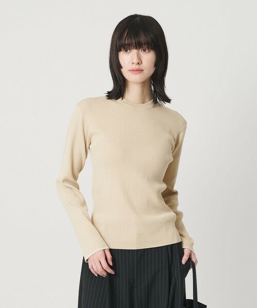 BEAUTY&YOUTH UNITED ARROWS / ビューティー&ユース ユナイテッドアローズ ニット・セーター | コットンブレンド リブライン ニットプルオーバー ウォッシャブル | 詳細9