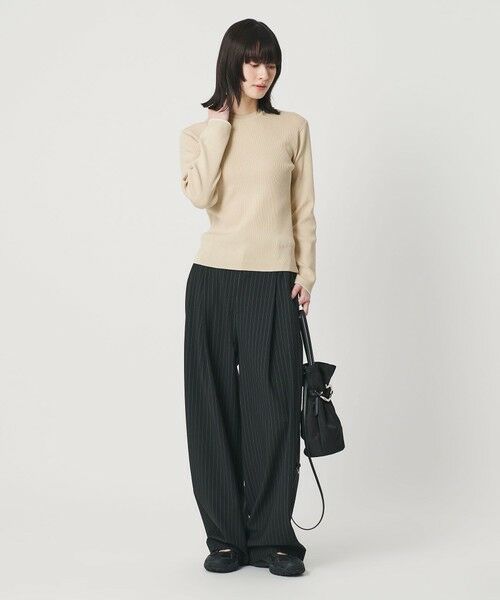 BEAUTY&YOUTH UNITED ARROWS / ビューティー&ユース ユナイテッドアローズ ニット・セーター | コットンブレンド リブライン ニットプルオーバー ウォッシャブル | 詳細10