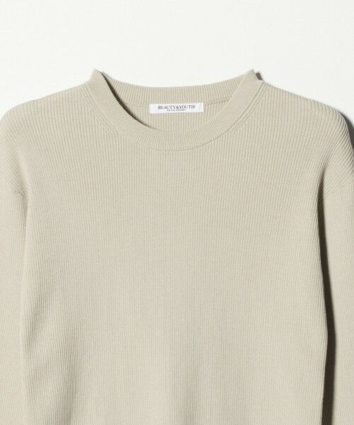 BEAUTY&YOUTH UNITED ARROWS / ビューティー&ユース ユナイテッドアローズ ニット・セーター | コットンブレンド リブライン ニットプルオーバー ウォッシャブル | 詳細6