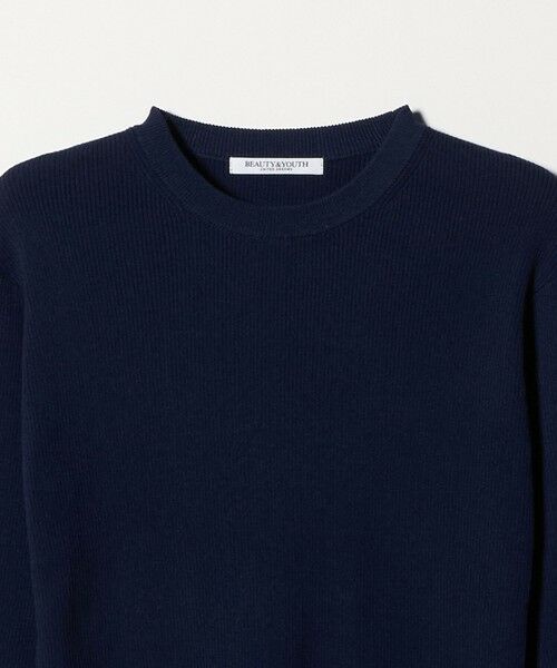 BEAUTY&YOUTH UNITED ARROWS / ビューティー&ユース ユナイテッドアローズ ニット・セーター | コットンブレンド リブライン ニットプルオーバー ウォッシャブル | 詳細23