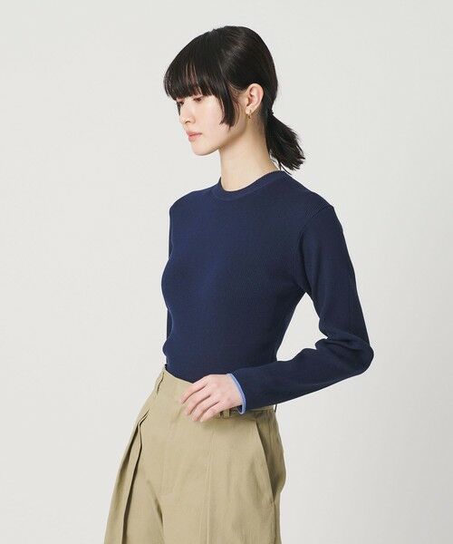 BEAUTY&YOUTH UNITED ARROWS / ビューティー&ユース ユナイテッドアローズ ニット・セーター | コットンブレンド リブライン ニットプルオーバー ウォッシャブル | 詳細19
