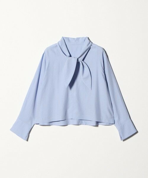 BEAUTY&YOUTH UNITED ARROWS / ビューティー&ユース ユナイテッドアローズ シャツ・ブラウス | セルロース タイブラウス ウォッシャブル（LT.BLUE）