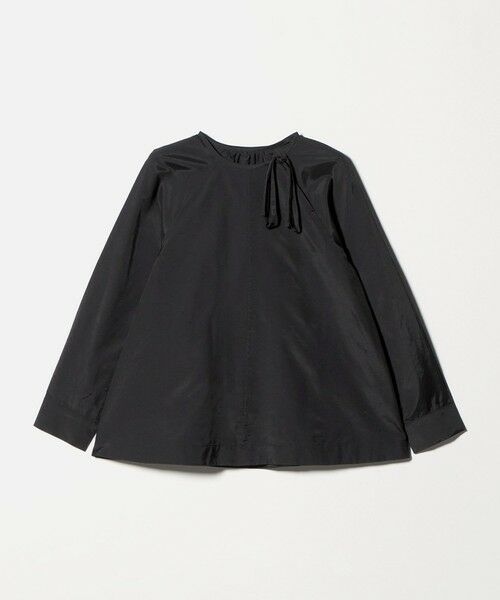 BEAUTY&YOUTH UNITED ARROWS / ビューティー&ユース ユナイテッドアローズ シャツ・ブラウス | リボンタイ ノーカラーブラウス（BLACK）