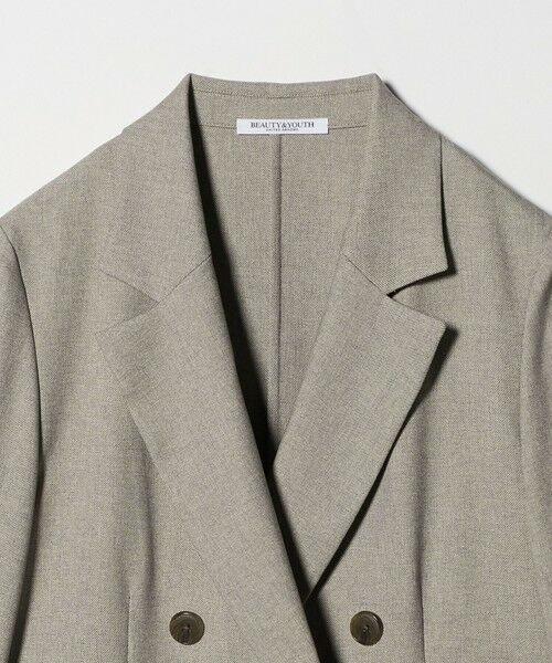 BEAUTY&YOUTH UNITED ARROWS / ビューティー&ユース ユナイテッドアローズ テーラードジャケット | リネンライク ダブルジャケット | 詳細2