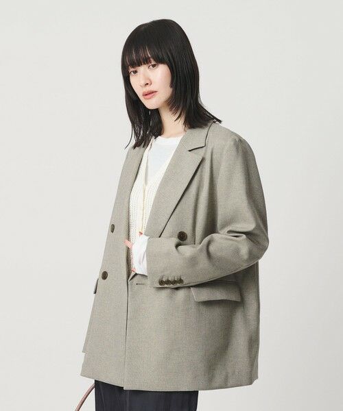 BEAUTY&YOUTH UNITED ARROWS / ビューティー&ユース ユナイテッドアローズ テーラードジャケット | リネンライク ダブルジャケット | 詳細7