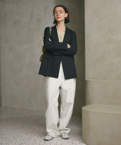 BEAUTY&YOUTH UNITED ARROWS / ビューティー&ユース ユナイテッドアローズ テーラードジャケット | リネンライク ダブルジャケット | 詳細25