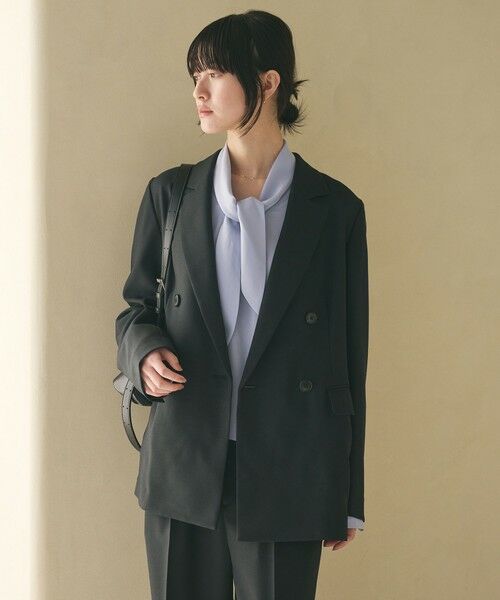 BEAUTY&YOUTH UNITED ARROWS / ビューティー&ユース ユナイテッドアローズ テーラードジャケット | リネンライク ダブルジャケット | 詳細23