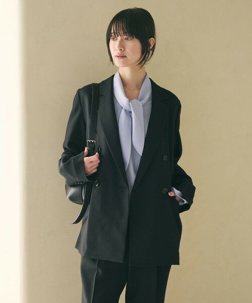 BEAUTY&YOUTH UNITED ARROWS / ビューティー&ユース ユナイテッドアローズ テーラードジャケット | リネンライク ダブルジャケット | 詳細18