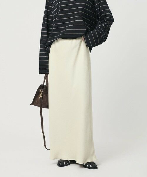 BEAUTY&YOUTH UNITED ARROWS / ビューティー&ユース ユナイテッドアローズ ロング・マキシ丈スカート | ポリエステルサテン マーメイドフレアスカート | 詳細2