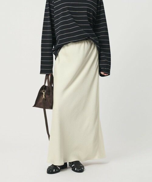 BEAUTY&YOUTH UNITED ARROWS / ビューティー&ユース ユナイテッドアローズ ロング・マキシ丈スカート | ポリエステルサテン マーメイドフレアスカート | 詳細5