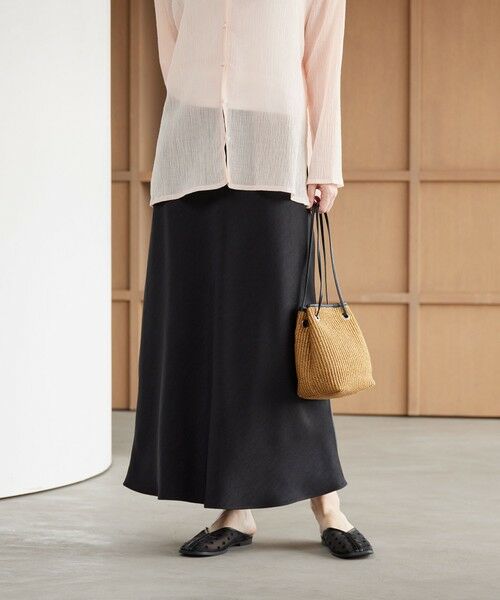 BEAUTY&YOUTH UNITED ARROWS / ビューティー&ユース ユナイテッドアローズ ロング・マキシ丈スカート | ポリエステルサテン マーメイドフレアスカート | 詳細8