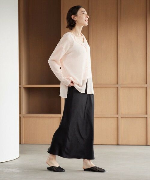 BEAUTY&YOUTH UNITED ARROWS / ビューティー&ユース ユナイテッドアローズ ロング・マキシ丈スカート | ポリエステルサテン マーメイドフレアスカート | 詳細10