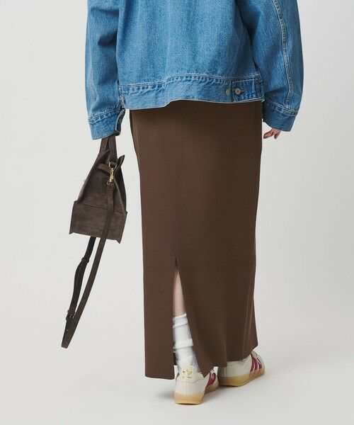 BEAUTY&YOUTH UNITED ARROWS / ビューティー&ユース ユナイテッドアローズ ミニ・ひざ丈スカート | 【WEB限定 Wardrobe DAILY MINIMAL】ポリエステルコットン リブニットタイトスカート ウォッシャブル | 詳細25