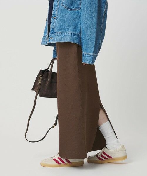 BEAUTY&YOUTH UNITED ARROWS / ビューティー&ユース ユナイテッドアローズ ミニ・ひざ丈スカート | 【WEB限定 Wardrobe DAILY MINIMAL】ポリエステルコットン リブニットタイトスカート ウォッシャブル | 詳細24