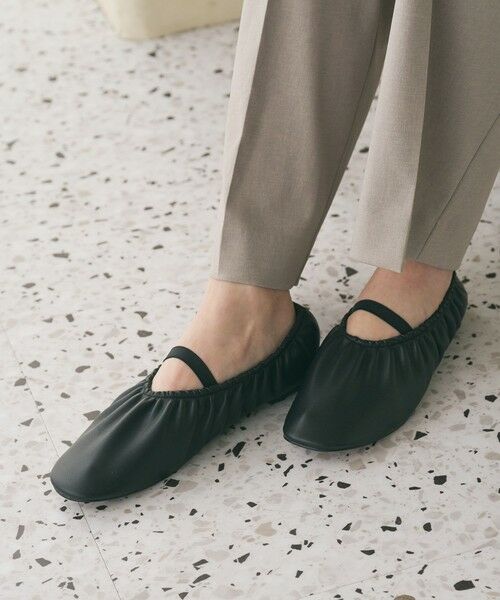 BEAUTY&YOUTH UNITED ARROWS / ビューティー&ユース ユナイテッドアローズ フラットシューズ | ギャザー バレエシューズ | 詳細1