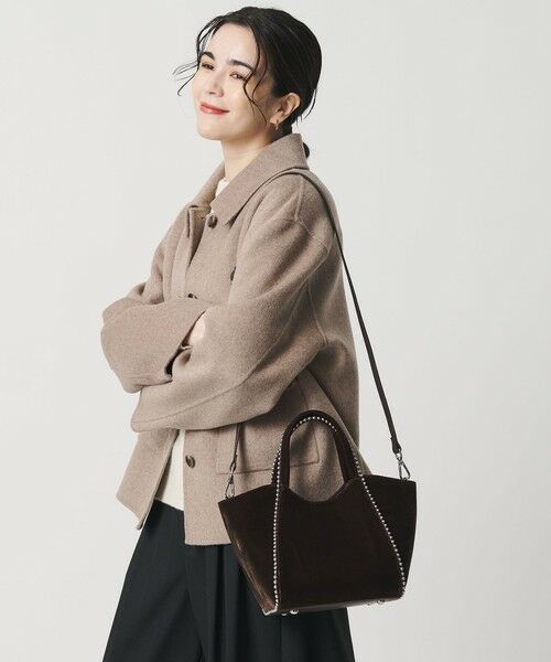 BEAUTY&YOUTH UNITED ARROWS / ビューティー&ユース ユナイテッドアローズ トートバッグ | ベルベット ボールチェーン 2WAY ミニトートバッグ | 詳細1