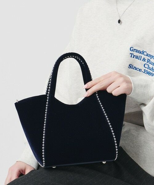 BEAUTY&YOUTH UNITED ARROWS / ビューティー&ユース ユナイテッドアローズ トートバッグ | ベルベット ボールチェーン 2WAY ミニトートバッグ | 詳細16