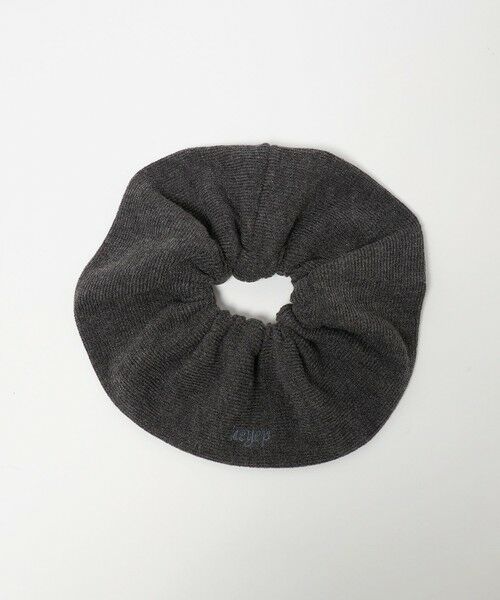 BEAUTY&YOUTH UNITED ARROWS / ビューティー&ユース ユナイテッドアローズ ヘアゴム・シュシュ | ＜heyep＞ニット ロゴ シュシュ（DK.GRAY）