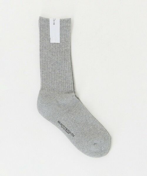 BEAUTY&YOUTH UNITED ARROWS / ビューティー&ユース ユナイテッドアローズ ソックス | パイル リブソックス（MD.GRAY）