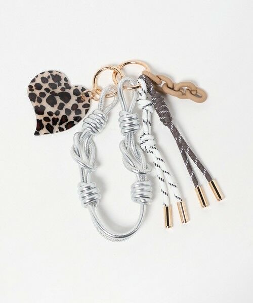 BEAUTY&YOUTH UNITED ARROWS / ビューティー&ユース ユナイテッドアローズ キーホルダー・ストラップ | ＜VIOLAd’ORO＞レオパード ハート バッグチャーム | 詳細1