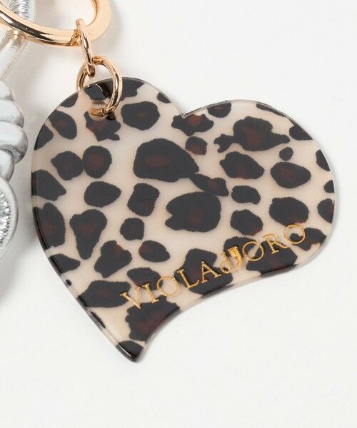 BEAUTY&YOUTH UNITED ARROWS / ビューティー&ユース ユナイテッドアローズ キーホルダー・ストラップ | ＜VIOLAd’ORO＞レオパード ハート バッグチャーム | 詳細4