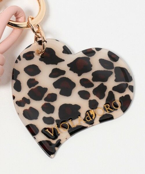 BEAUTY&YOUTH UNITED ARROWS / ビューティー&ユース ユナイテッドアローズ キーホルダー・ストラップ | ＜VIOLAd’ORO＞レオパード ハート バッグチャーム | 詳細12