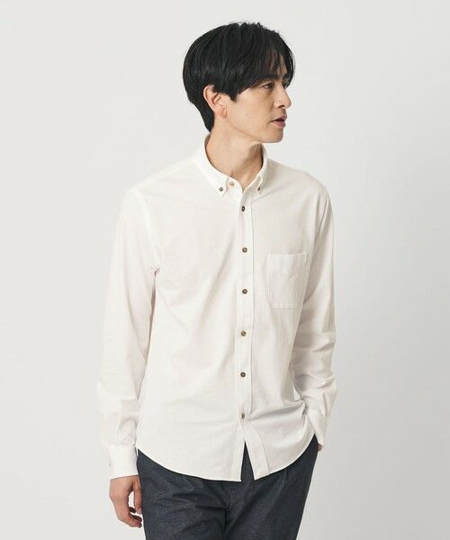 BEAUTY&YOUTH UNITED ARROWS / ビューティー&ユース ユナイテッドアローズ シャツ・ブラウス | クイック ストレッチ シャンブレー ボタンダウン シャツ SLIM型 吸水速乾 | 詳細1