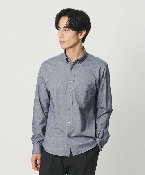 BEAUTY&YOUTH UNITED ARROWS / ビューティー&ユース ユナイテッドアローズ シャツ・ブラウス | クイック ストレッチ シャンブレー ボタンダウン シャツ SLIM型 吸水速乾 | 詳細6