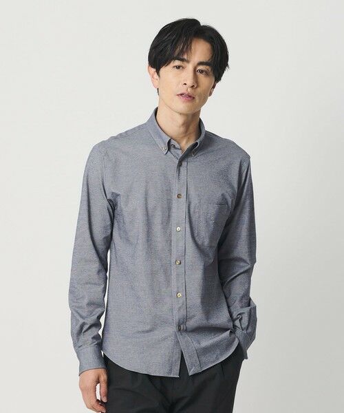 BEAUTY&YOUTH UNITED ARROWS / ビューティー&ユース ユナイテッドアローズ シャツ・ブラウス | クイック ストレッチ シャンブレー ボタンダウン シャツ SLIM型 吸水速乾 | 詳細7