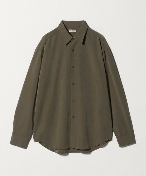 BEAUTY&YOUTH UNITED ARROWS / ビューティー&ユース ユナイテッドアローズ シャツ・ブラウス | フィブリル ツイル レギュラーシャツ GRANDE型?（OLIVE）
