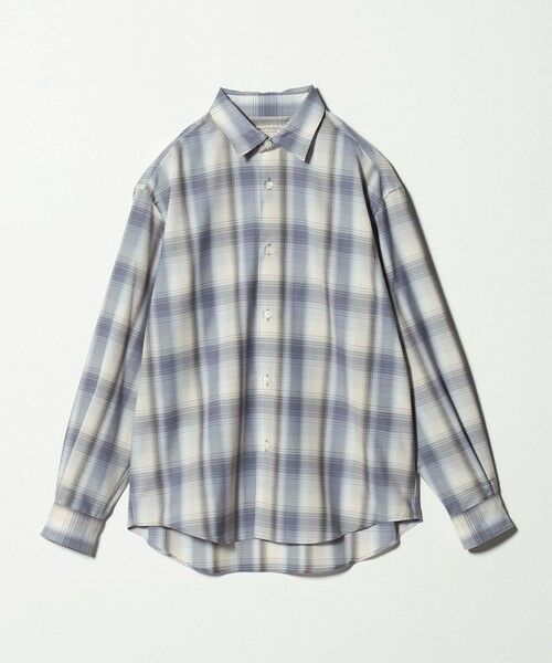 BEAUTY&YOUTH UNITED ARROWS / ビューティー&ユース ユナイテッドアローズ シャツ・ブラウス | 尾州 TW オンブレ チェック レギュラー シャツ GRANDE TAPERD型 ウォッシャブル MADE IN JAPAN | 詳細8