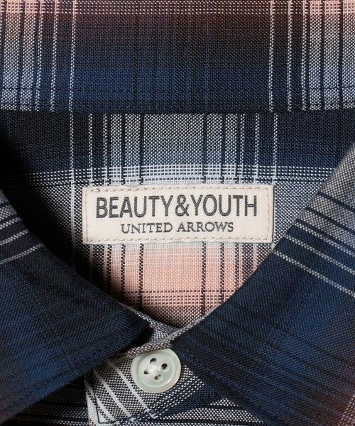 BEAUTY&YOUTH UNITED ARROWS / ビューティー&ユース ユナイテッドアローズ シャツ・ブラウス | 尾州 TW オンブレ チェック レギュラー シャツ GRANDE TAPERD型 ウォッシャブル MADE IN JAPAN | 詳細23