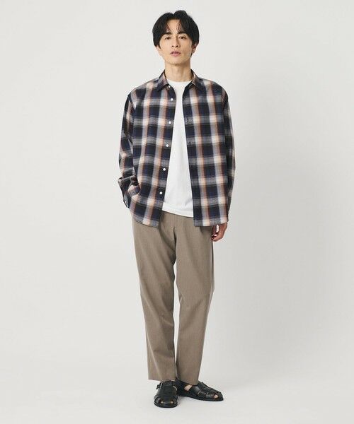 BEAUTY&YOUTH UNITED ARROWS / ビューティー&ユース ユナイテッドアローズ シャツ・ブラウス | 尾州 TW オンブレ チェック レギュラー シャツ GRANDE TAPERD型 ウォッシャブル MADE IN JAPAN | 詳細12