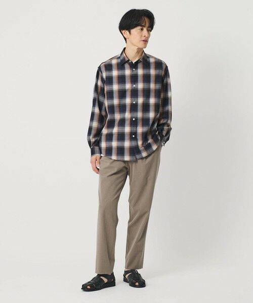 BEAUTY&YOUTH UNITED ARROWS / ビューティー&ユース ユナイテッドアローズ シャツ・ブラウス | 尾州 TW オンブレ チェック レギュラー シャツ GRANDE TAPERD型 ウォッシャブル MADE IN JAPAN | 詳細15