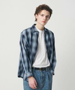 BEAUTY&YOUTH UNITED ARROWS / ビューティー&ユース ユナイテッドアローズ シャツ・ブラウス | ドライ ネル オンブレ レギュラーカラー シャツ GRANDE型