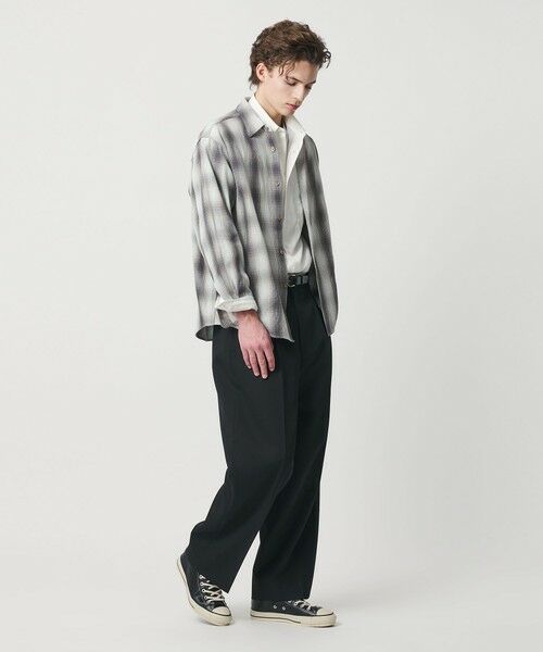 BEAUTY&YOUTH UNITED ARROWS / ビューティー&ユース ユナイテッドアローズ シャツ・ブラウス | ドライ ネル オンブレ レギュラーカラー シャツ GRANDE型 | 詳細4