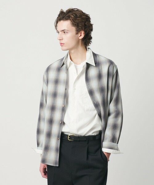 BEAUTY&YOUTH UNITED ARROWS / ビューティー&ユース ユナイテッドアローズ シャツ・ブラウス | ドライ ネル オンブレ レギュラーカラー シャツ GRANDE型 | 詳細2