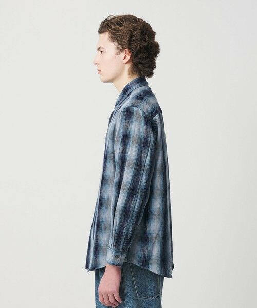 BEAUTY&YOUTH UNITED ARROWS / ビューティー&ユース ユナイテッドアローズ シャツ・ブラウス | ドライ ネル オンブレ レギュラーカラー シャツ GRANDE型 | 詳細19