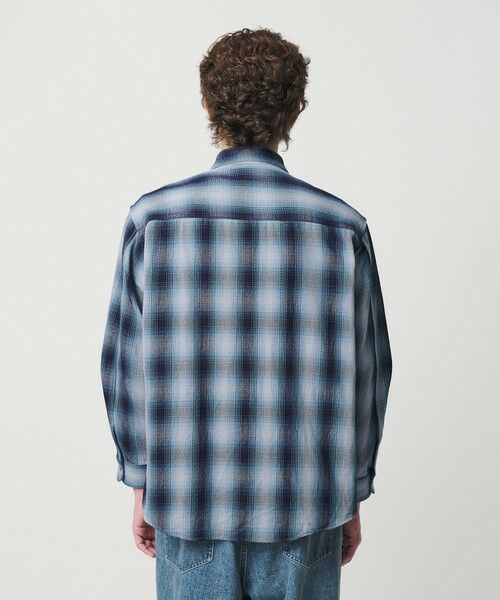 BEAUTY&YOUTH UNITED ARROWS / ビューティー&ユース ユナイテッドアローズ シャツ・ブラウス | ドライ ネル オンブレ レギュラーカラー シャツ GRANDE型 | 詳細20