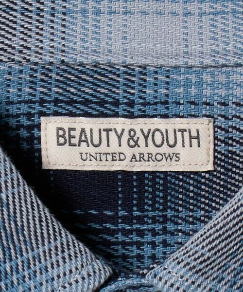 BEAUTY&YOUTH UNITED ARROWS / ビューティー&ユース ユナイテッドアローズ シャツ・ブラウス | ドライ ネル オンブレ レギュラーカラー シャツ GRANDE型 | 詳細27
